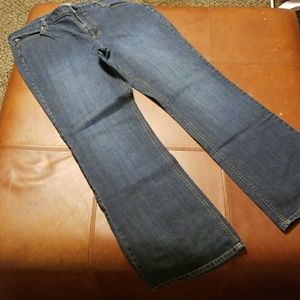 Ann Taylor 14 like new dark was bootcut jeans